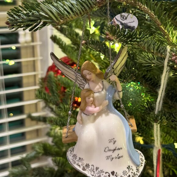 “My Daughter My Love” tags 2004 Heirloom Bradford Exchange Porcelain GIFT 83511 - Picture 2 of 16